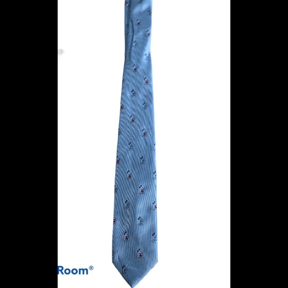 Vintage Disney Mickey Mouse Tie Silver